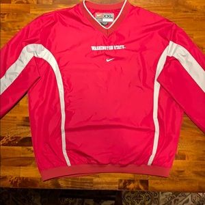 Men’s XXL Crimson and Gray WSU Windbreaker